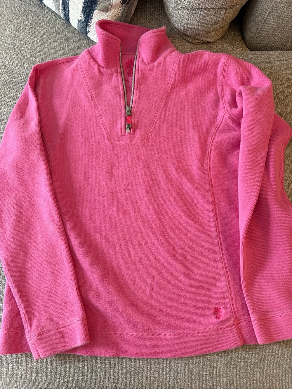 Tommy Bahama Pink Quarter-Zip Pullover